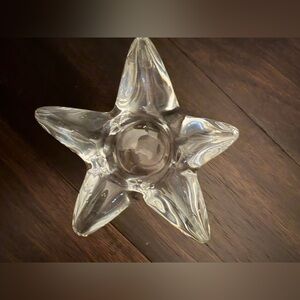 Starfish by ORREFORS Sweden crystal votive holder